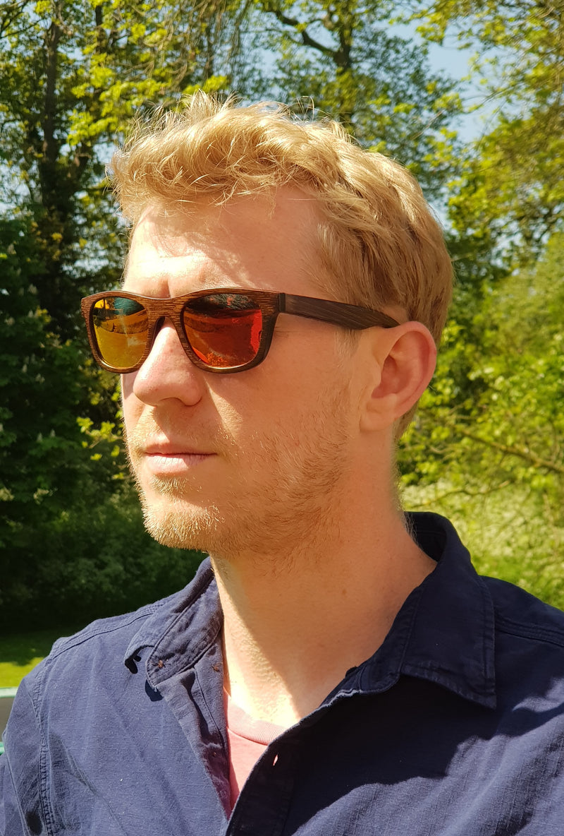 Polarized Bamboo Sunglasses - Sunglasses - //