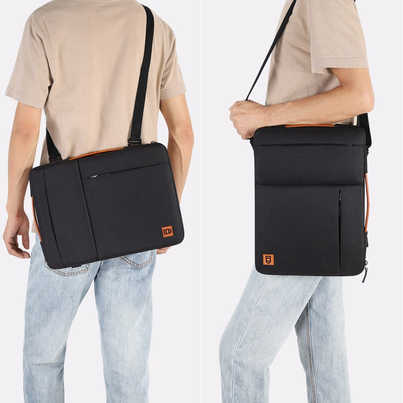 Multi-use Strap Laptop Sleeve Bag With Handle For 10" 13" 14" 15.6" 17" Inch Notebook Shockproof Computer Bag Black - Laptop Bag - //