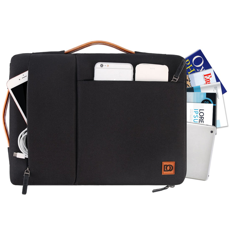 Multi-use Strap Laptop Sleeve Bag With Handle For 10" 13" 14" 15.6" 17" Inch Notebook Shockproof Computer Bag Black - Laptop Bag - //