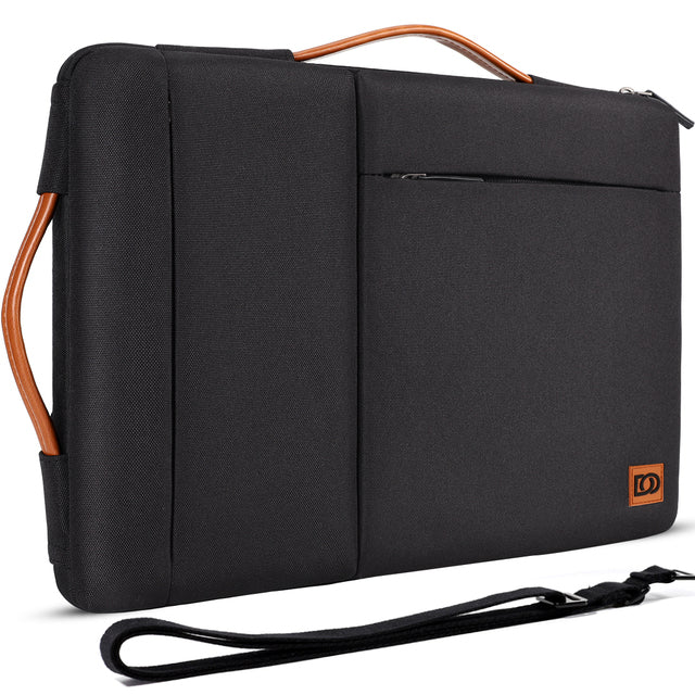 Multi-use Strap Laptop Sleeve Bag With Handle For 10" 13" 14" 15.6" 17" Inch Notebook Shockproof Computer Bag Black - Black / 13-inch - Laptop Bag - //