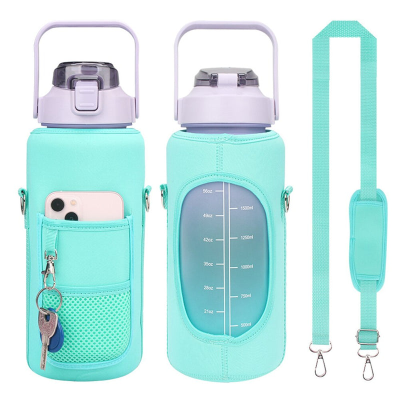 2L Water Bottle Covers Cellphone Holder Large Capacity Water Bottles Holder Bag Thermos Sleeve - Water Bottle Sleeve 2 - Water Bottle - Hunter + Hudson