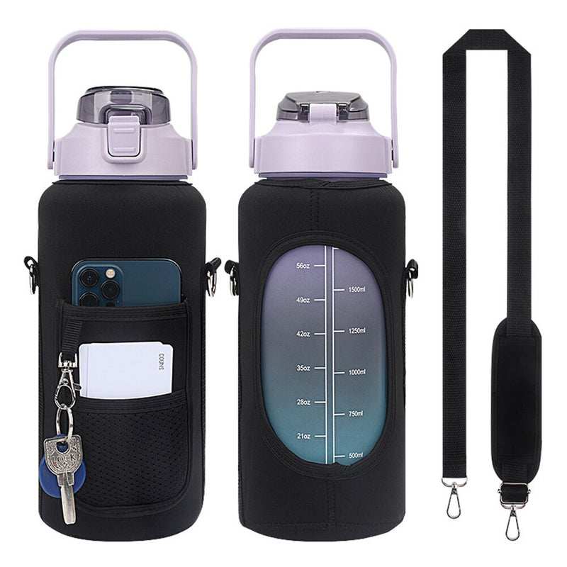 2L Water Bottle Covers Cellphone Holder Large Capacity Water Bottles Holder Bag Thermos Sleeve - Water Bottle Sleeve 3 - Water Bottle - Hunter + Hudson