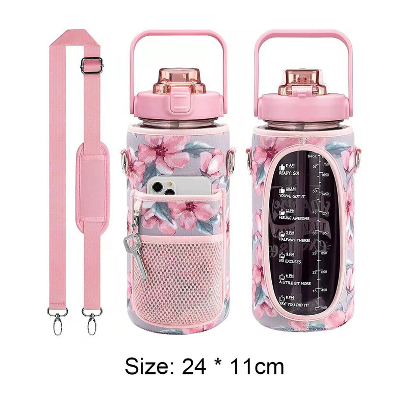 2L Water Bottle Covers Cellphone Holder Large Capacity Water Bottles Holder Bag Thermos Sleeve - Water Bottle Sleeve 8 - Water Bottle - Hunter + Hudson