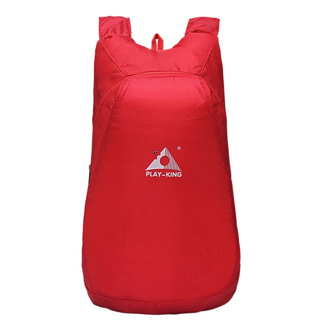 Foldable Pocket Backpack / Travel Bag 20L - Red - Folding Backpack - //