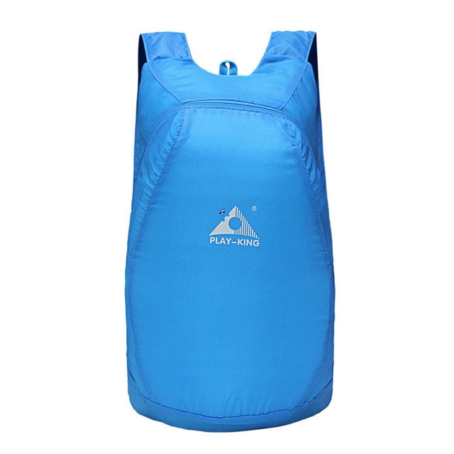 Foldable Pocket Backpack / Travel Bag 20L - Blue - Folding Backpack - //