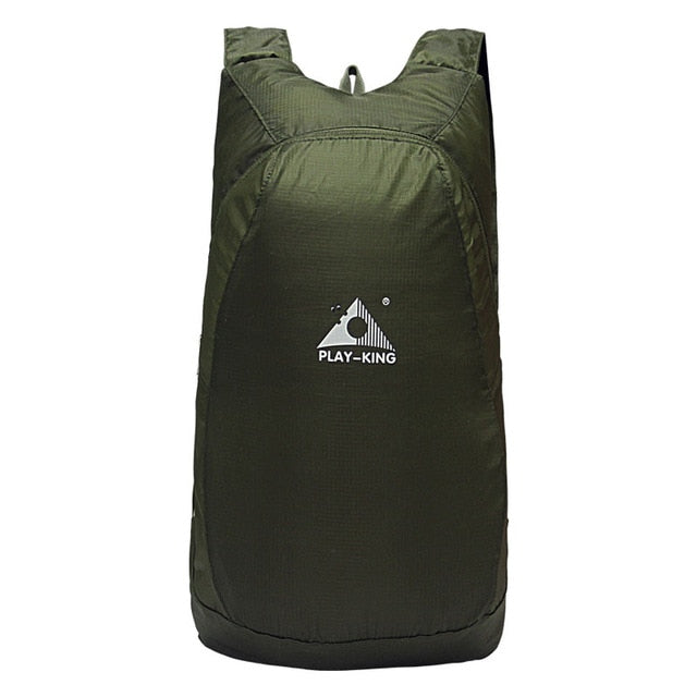 Foldable Pocket Backpack / Travel Bag 20L - Army Green - Folding Backpack - //
