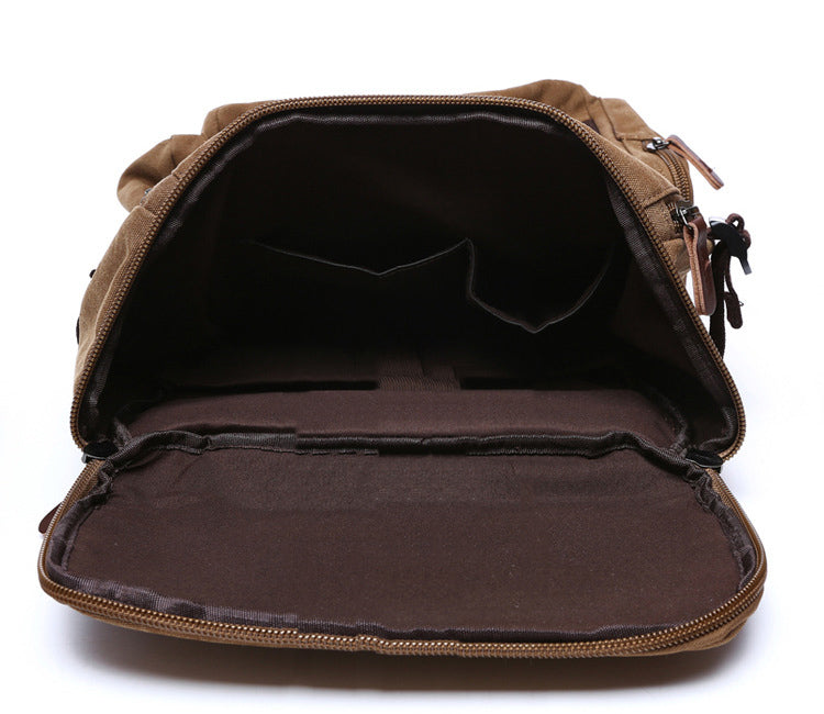 Vintage High Quality Canvas Travel Backpack - Backpack - //