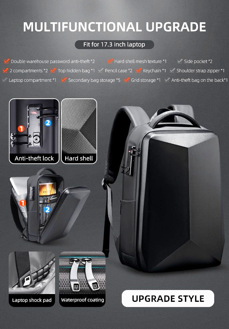 Multifunctional anti discount theft backpack