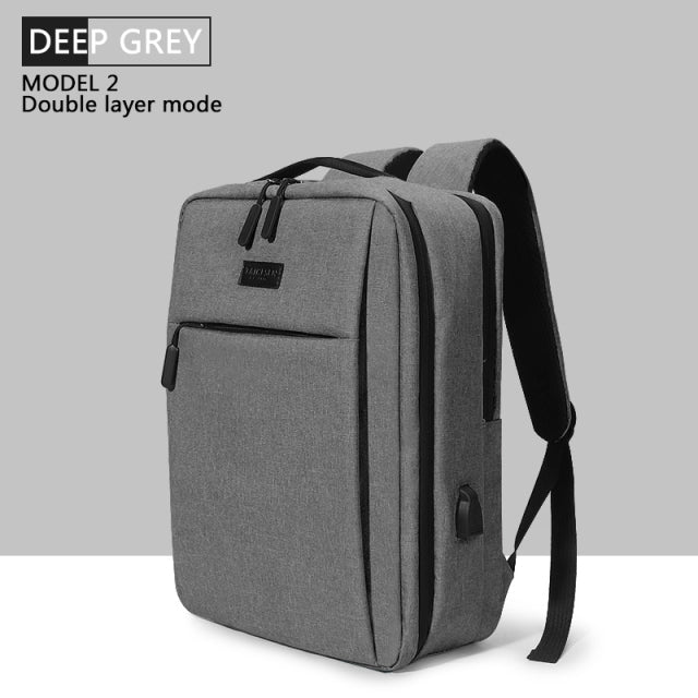 Laptop bag 15.6 Inch / 16 Inch / 17.3 Inch City Commute Backpack Rucksack - MODEL 2-DEEP GREY / Medium - Backpack - //