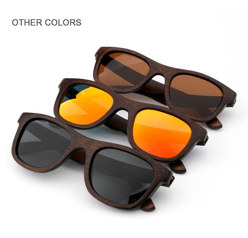 Polarized Bamboo Sunglasses - Sunglasses - //