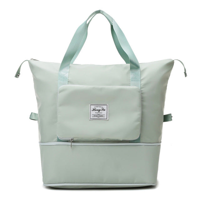 Foldable Large Capacity Travel Handbag - Light Green - Handbag - //