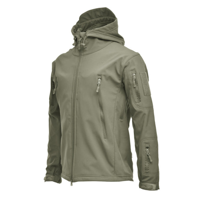 All Season Waterproof Hooded Outdoor Windbreaker - Army Green / XXXL - Windbreaker - //