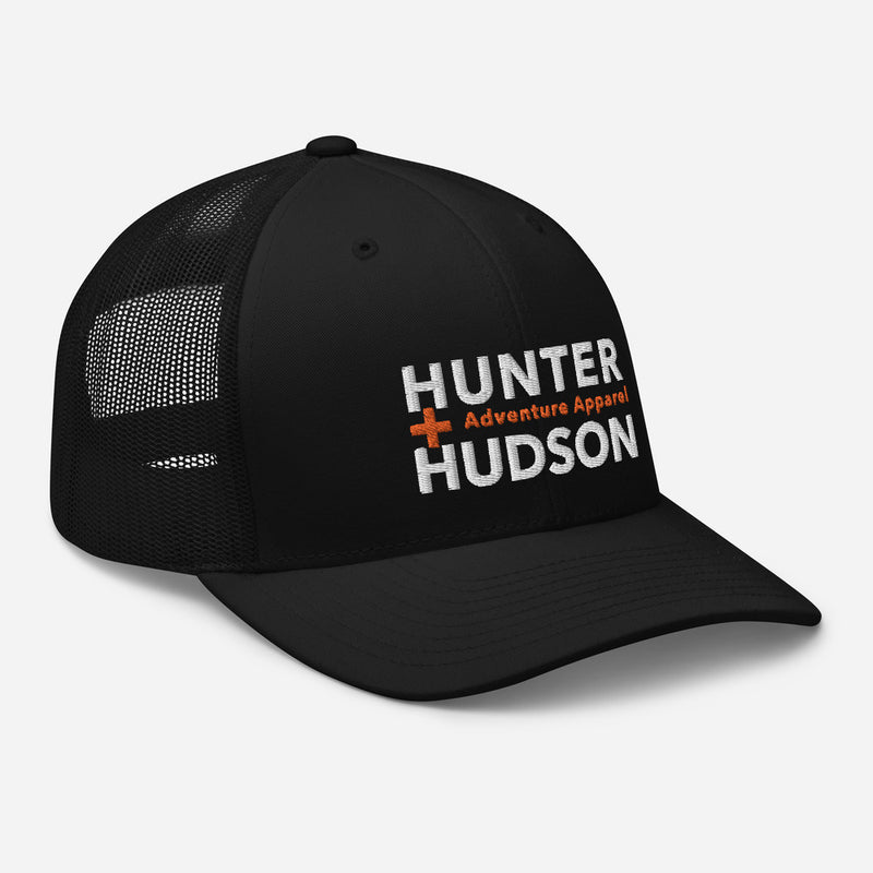 H+H YP Classics® 6-Panel Premium Snapback Retro Trucker Cap - Black - Cap - Hunter + Hudson