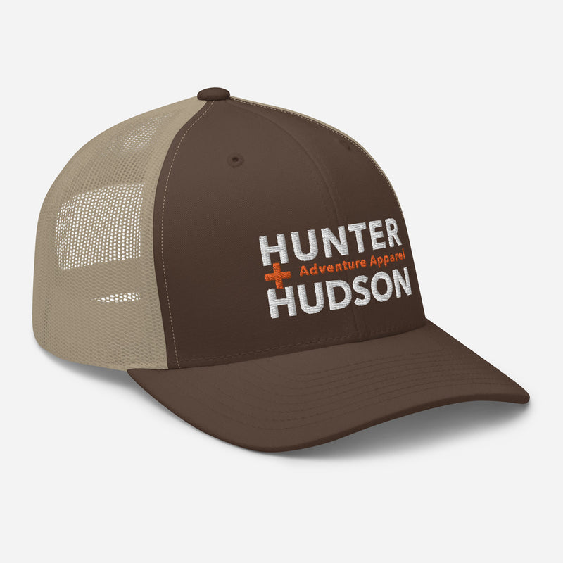 H+H YP Classics® 6-Panel Premium Snapback Retro Trucker Cap - Brown/ Khaki - Cap - Hunter + Hudson