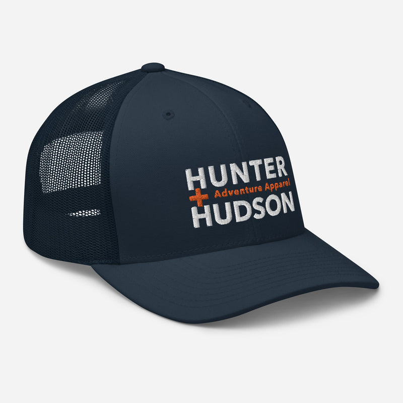 H+H YP Classics® 6-Panel Premium Snapback Retro Trucker Cap - Navy - Cap - Hunter + Hudson