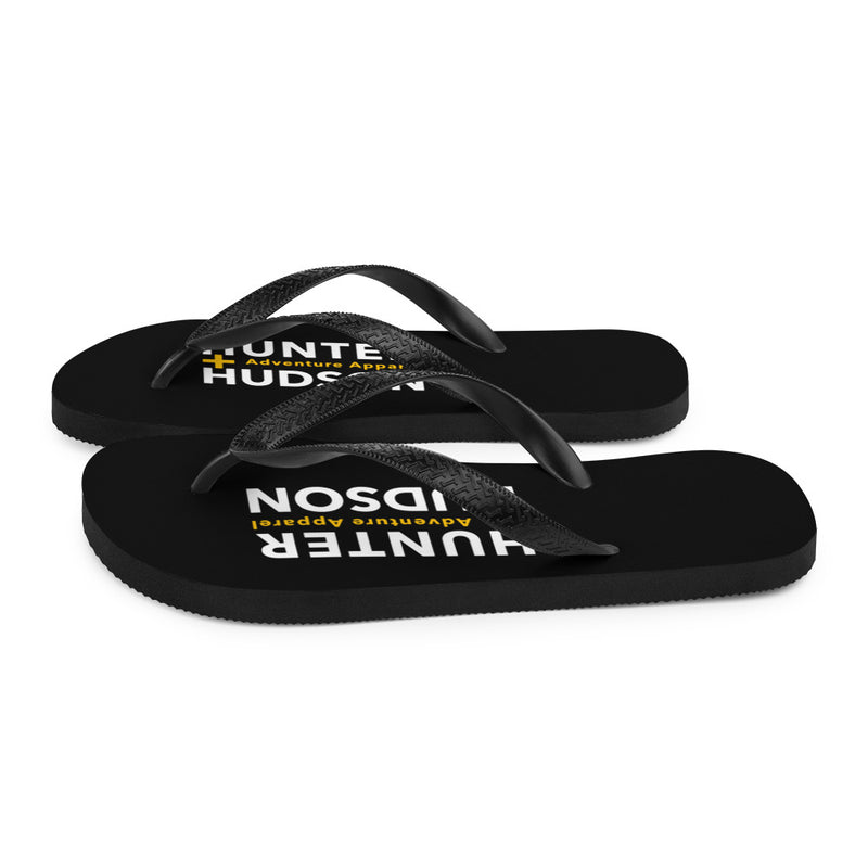 H+H Flip-Flops in Black - Flip Flops - Hunter + Hudson