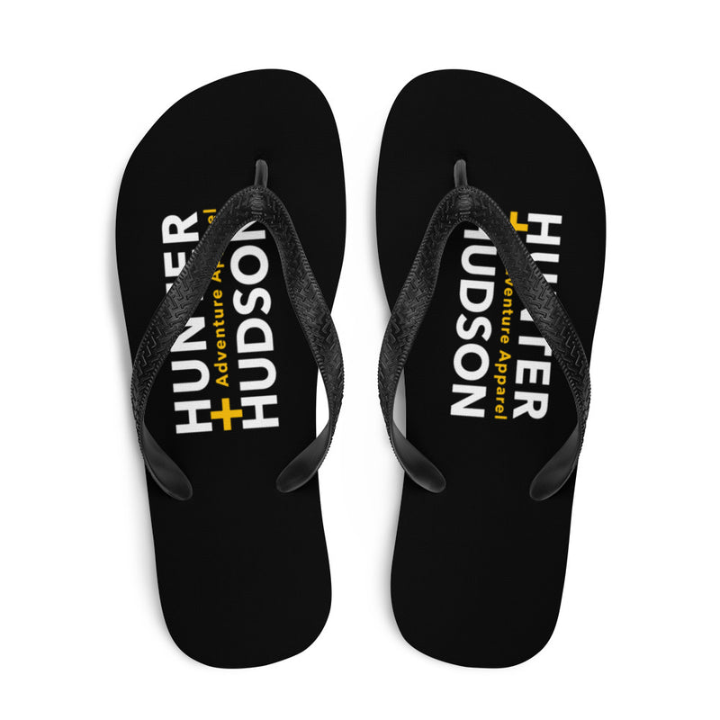 H+H Flip-Flops in Black - Flip Flops - Hunter + Hudson